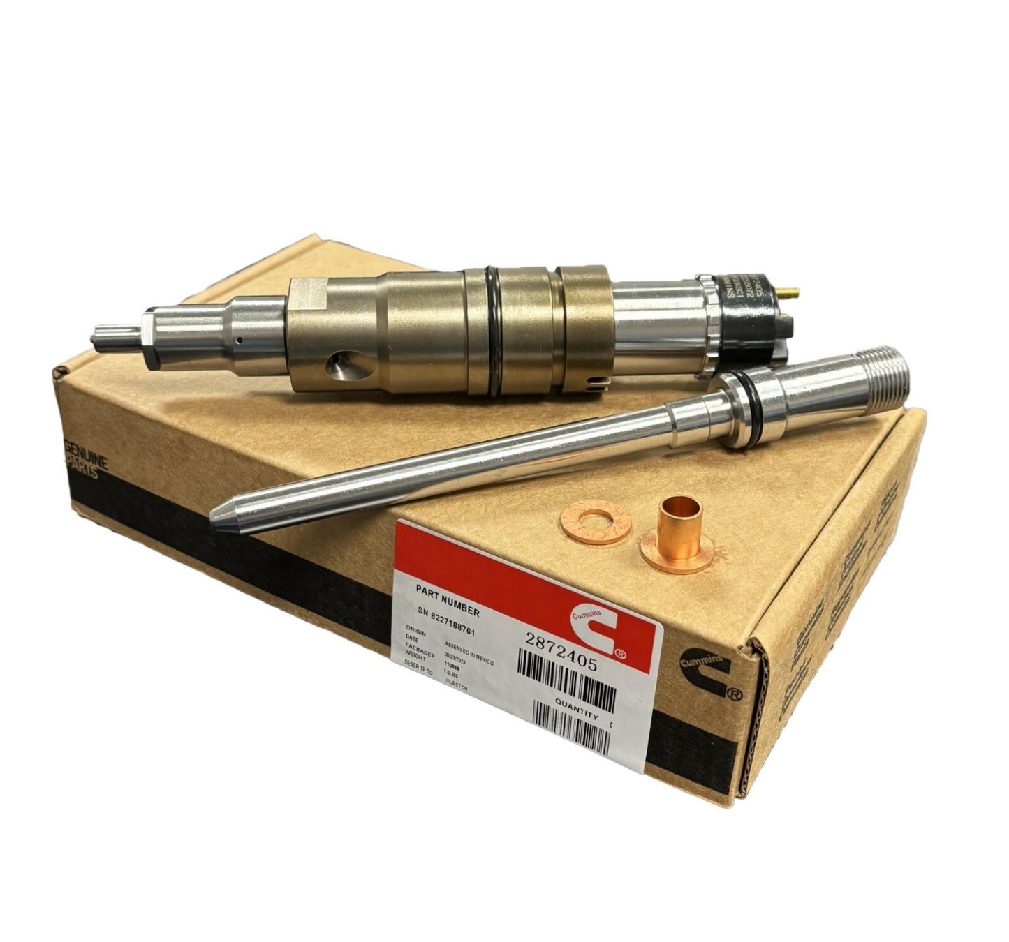 Cummins ISX15 Fuel Injector With Connector 2872405 5579417 New Replacement