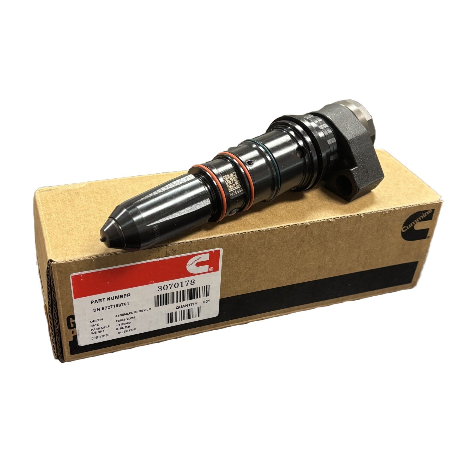 Cummins NT855 NTC400 NTC365 855 Fuel Injector 3070178 3059960 New Replacement